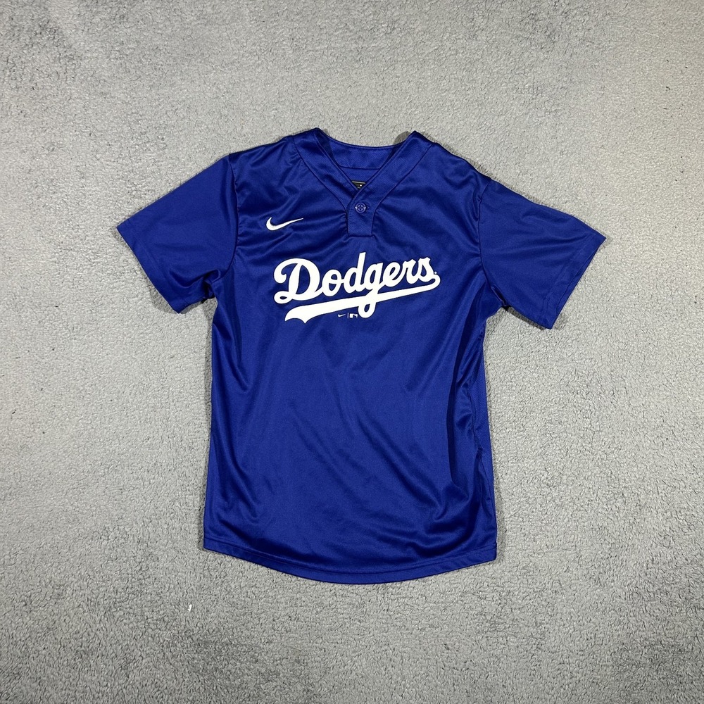 Nike Dodgers Blue Jersey Youth Men's Medium #4 Sanchez #3428